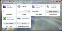 Windows Mobility Center Shortcut - Windows 7 Tips